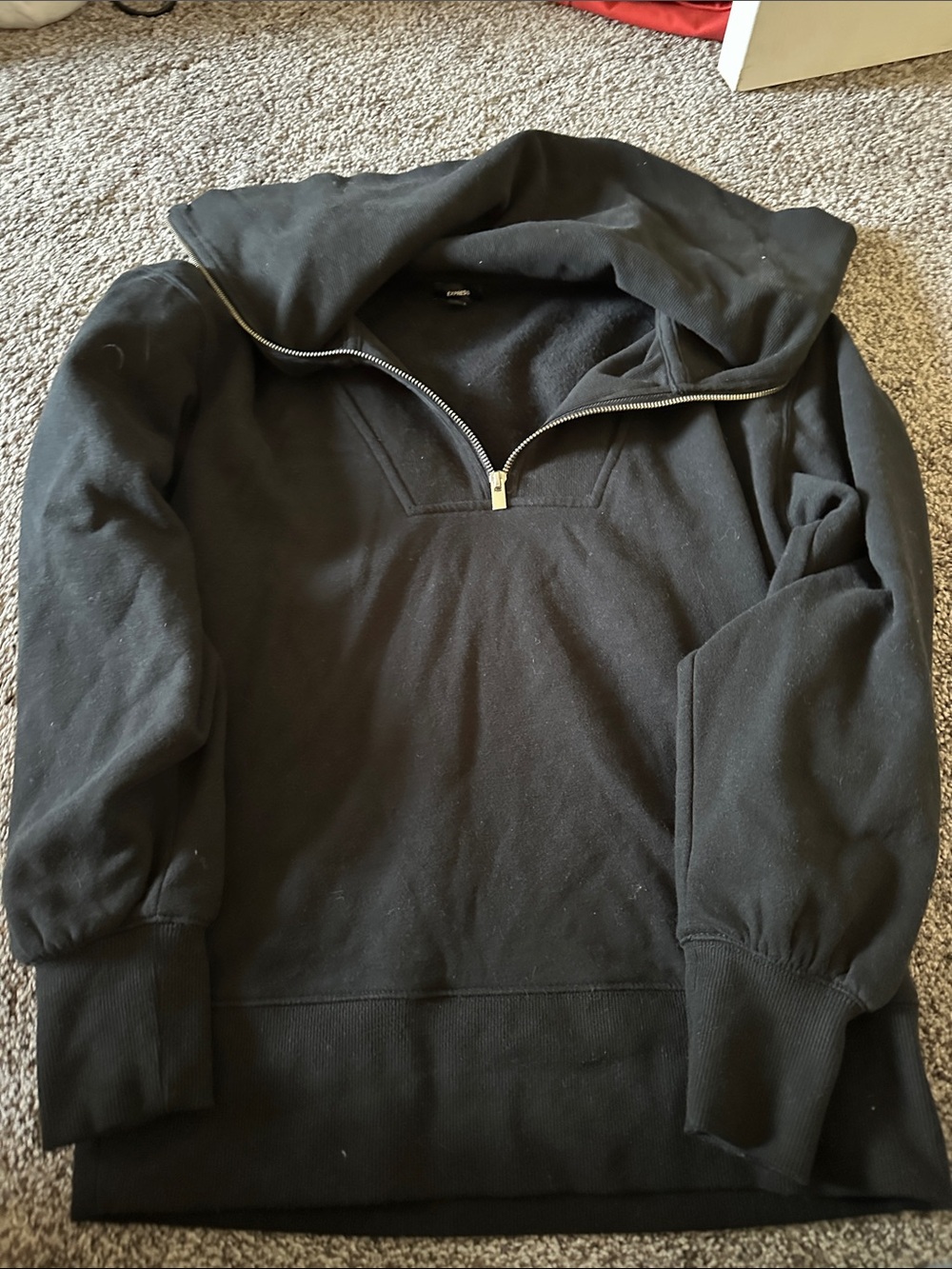 Black Half-Zip women’s Sweater